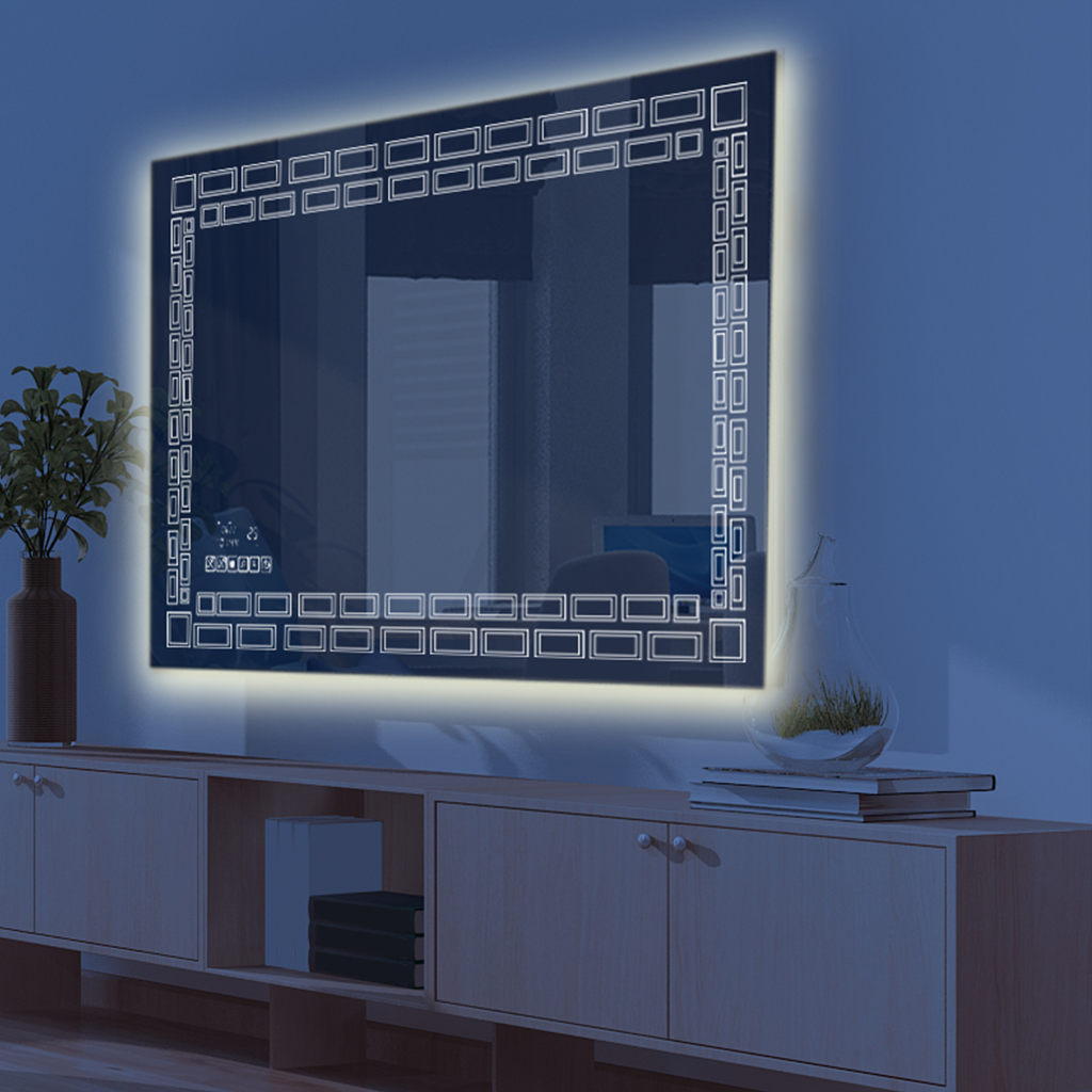 Greek Pattern LED mirror – Ambilight